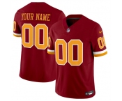 Men's Washington Commanders Active Player Custom Burgundy 2025 F.U.S.E. Throwback Limited Football Stitched Jersey