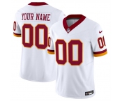 Men's Washington Commanders Active Player Custom White 2025 F.U.S.E. Throwback Vapor Limited Football Stitched Jersey