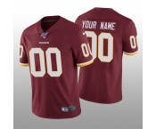 Men's Washington Redskins Custom Burgundy Vapor Limited 100th Season Jersey
