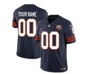 Men's Chicago Bears Active Player Custom 2023 F.U.S.E. Navy Throwback Limited Football Stitched Jersey