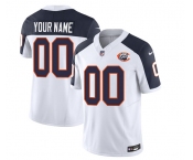 Men's Chicago Bears Active Player Custom 2023 F.U.S.E. White Navy Throwback Limited Football Stitched Jersey