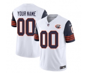 Men's Chicago Bears Active Player Custom 2023 F.U.S.E. White Navy Throwback Limited Football Stitched Jerseys
