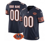 Men's Chicago Bears Active Player Custom Navy 2025 F.U.S.E. With VMH Patch Vapor Untouchable Limited Football Stitched Jersey