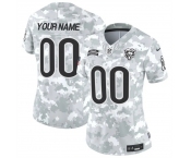 Women's Chicago Bears Active Player Custom 2024 F.U.S.E Arctic Camo Salute To Service Limited Stitched Football Jersey