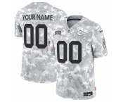 Men's Kansas City Chiefs Active Player Custom 2024 F.U.S.E Arctic Camo Salute To Service Limited Stitched Football Jersey