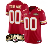 Men's Kansas City Chiefs Active Player Custom Red 2023 F.U.S.E. AFC West Champions With NKH Patch Vapor Untouchable Limited Football Stitched Jersey