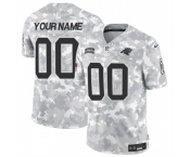 Men's Carolina Panthers Active Player Custom 2024 F.U.S.E Arctic Camo Salute To Service Limited Stitched Football Jersey