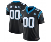 Men's Carolina Panthers Active Player Custom Black 2024 30th Anniversary Patch F.U.S.E. Vapor Limited Stitched Football Jersey