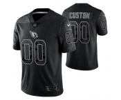 Men's Arizona Cardinals ACTIVE PLAYER Custom Black Reflective Limited Stitched Football Jersey