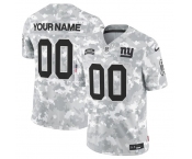 Men's New York Giants Active Player Custom 2024 F.U.S.E Arctic Camo Salute To Service Limited Stitched Football Jersey