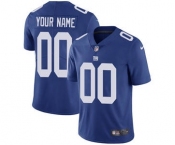 Men's New York Giants Customized Royal Blue Team Color Vapor Untouchable Custom Limited Football Jersey