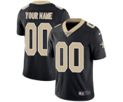 Men's New Orleans Saints Customized Black Team Color Vapor Untouchable Custom Limited Football Jersey