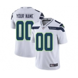Men's Seattle Seahawks Customized White Vapor Untouchable Custom Limited Football Jersey