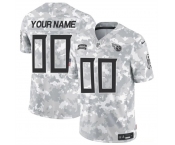 Men's Tennessee Titans Active Player Custom 2024 F.U.S.E Arctic Camo Salute To Service Limited Stitched Football Jersey