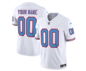 Men's Tennessee Titans Active Player Custom White 2023 F.U.S.E. Vapor Limited Throwback Football Stitched Jersey