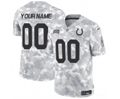 Men's Indianapolis Colts Active Player Custom 2024 F.U.S.E Arctic Camo Salute To Service Limited Stitched Football Jersey