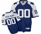 Dallas Cowboys Customized Jerseys Throwback blue Jersey