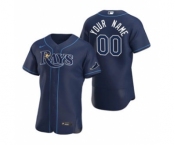 Men's Tampa Bay Rays Custom Navy Alternate 2020 Authentic Team Baseball Jersey