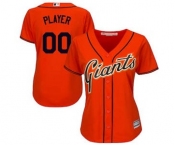 Women's San Francisco Giants Customized Orange Cool Base Alternate Jersey