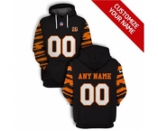 Men's Cincinnati Bengals Active Player Custom 2021 Black Orange Pullover Football Hoodie