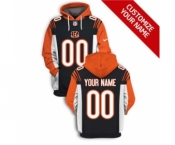 Men's Cincinnati Bengals Active Player Custom 2021 Black Pullover Football Hoodie