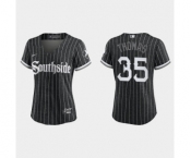 Women Chicago White Sox Frank Thomas Black 2021 City Connect Replica Jersey