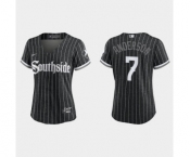 Women Chicago White Sox Tim Anderson Black 2021 City Connect Replica Jersey