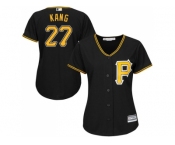 Women Pittsburgh Pirates #27 Jung-ho Kang Black Alternate Stitched MLB Jersey Women Pittsburgh Pirates #27 Jung-ho Kang Black Alternate Stitched MLB Jersey
