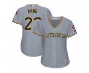 Women Pittsburgh Pirates #27 Jung-ho Kang Grey Road Stitched MLB Jersey Women Pittsburgh Pirates #27 Jung-ho Kang Grey Road Stitched MLB Jersey