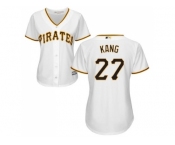 Women Pittsburgh Pirates #27 Jung-ho Kang White Home Stitched MLB Jersey Women Pittsburgh Pirates #27 Jung-ho Kang White Home Stitched MLB Jersey