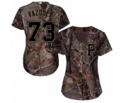 Women's Majestic Pittsburgh Pirates #73 Felipe Vazquez Authentic Camo Realtree Collection Flex Base MLB Jersey Women's Majestic Pittsburgh Pirates #73 Felipe Vazquez Authentic Camo Realtree Collection Flex Base MLB Jersey