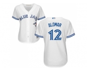 Women's Toronto Blue Jays #12 Roberto Alomar White Home Stitched MLB Jersey Women's Toronto Blue Jays #12 Roberto Alomar White Home Stitched MLB Jersey