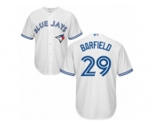 Youth Majestic Toronto Blue Jays #29 Jesse Barfield Replica White Home MLB Jersey