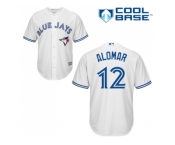 Youth Toronto Blue Jays #12 Roberto Alomar White Cool Base Stitched MLB Jersey