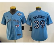 Youth Toronto Blue Jays #39 Trey Yesavage Blue 2025 World Series Cool Base Stitched Baseball Jersey Youth Toronto Blue Jays #39 Trey Yesavage Blue 2025 World Series Cool Base Stitched Baseball Jersey