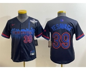 Youth Toronto Blue Jays #39 Trey Yesavage Navy 2025 World Series City Connect Limited Stitched Baseball Jersey Youth Toronto Blue Jays #39 Trey Yesavage Navy 2025 World Series City Connect Limited Stitched Baseball Jersey