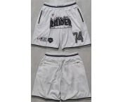 Men's Las Vegas Raiders #74 White Shorts