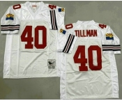 Men's Arizona Cardinals #40 Pat Tillman White Throwback Jersey