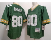 Men's Green Bay Packers #80 Donald Driver Mitchell & Ness Retired Player Green Jersey