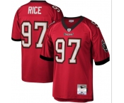 Men's Tampa Bay Buccaneers #97 Simeon Rice Red Throwback Football Stitched Jersey
