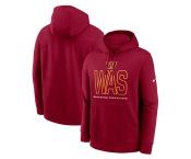 Men's Washington Commanders Burgundy Busted Play Club Fleece Pullover Hoodie