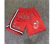 Heat Red Just Don Throwback Mesh Shorts