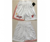 Men Miami Heat White Shorts Run Small