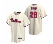 Youth Philadelphia Phillies #28 Alec Bohm Cream Alternate Jersey