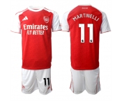 Men's Arsenal F.C #11 Gabriel Martinelli 2026 Red Home Soccer Jersey Suit