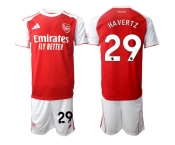 Men's Arsenal F.C #29 Kai Havertz 2026 Red Home Soccer Jersey Suit