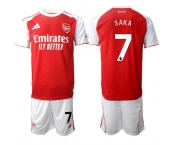 Men's Arsenal F.C #7 Bukayo Saka 2026 Red Home Soccer Jersey Suit