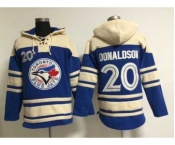mlb jerseys toronto blue jays #20 donaldson blue[pullover hooded sweatshirt]