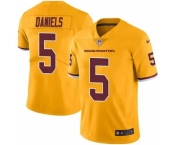 Youth Washington Commanders #5 Jayden Daniels Burgundy Rush Stitched Football Jersey