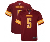 Youth Washington Commanders #5 Jayden Daniels Burgundy Vapor Limited Football Stitched Jersey